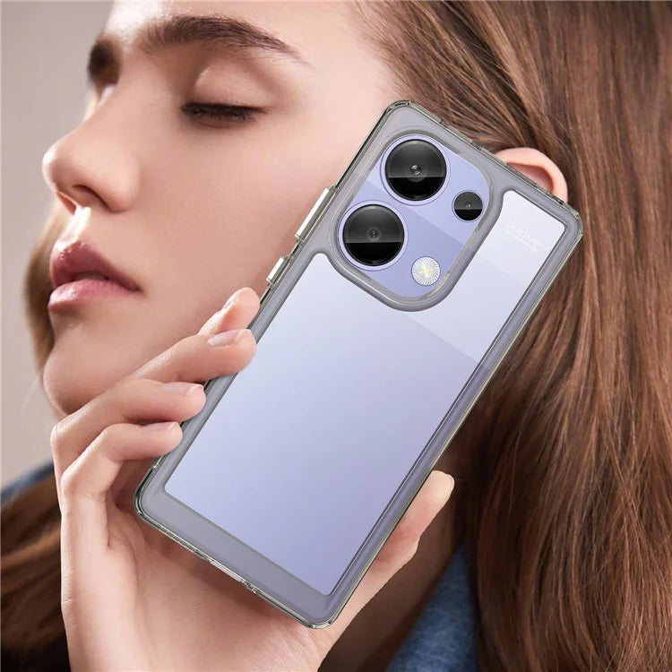 For Xiaomi Redmi Note 13 Pro 4G / Poco M6 Pro 4G Case TPU+Acrylic Clear Phone Cover