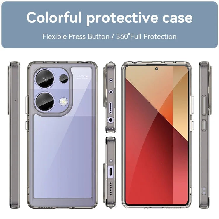 For Xiaomi Redmi Note 13 Pro 4G / Poco M6 Pro 4G Case TPU+Acrylic Clear Phone Cover