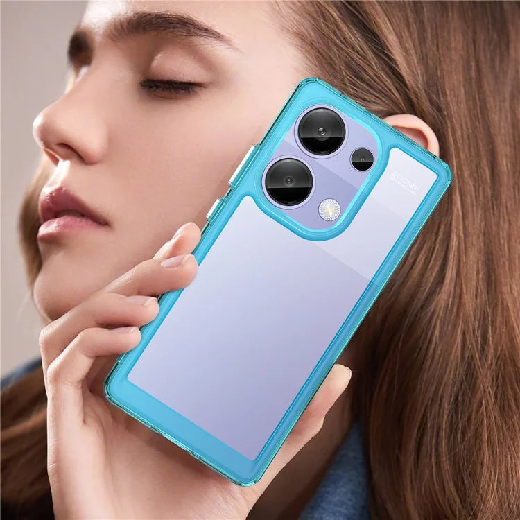 For Xiaomi Redmi Note 13 Pro 4G / Poco M6 Pro 4G Case TPU+Acrylic Clear Phone Cover