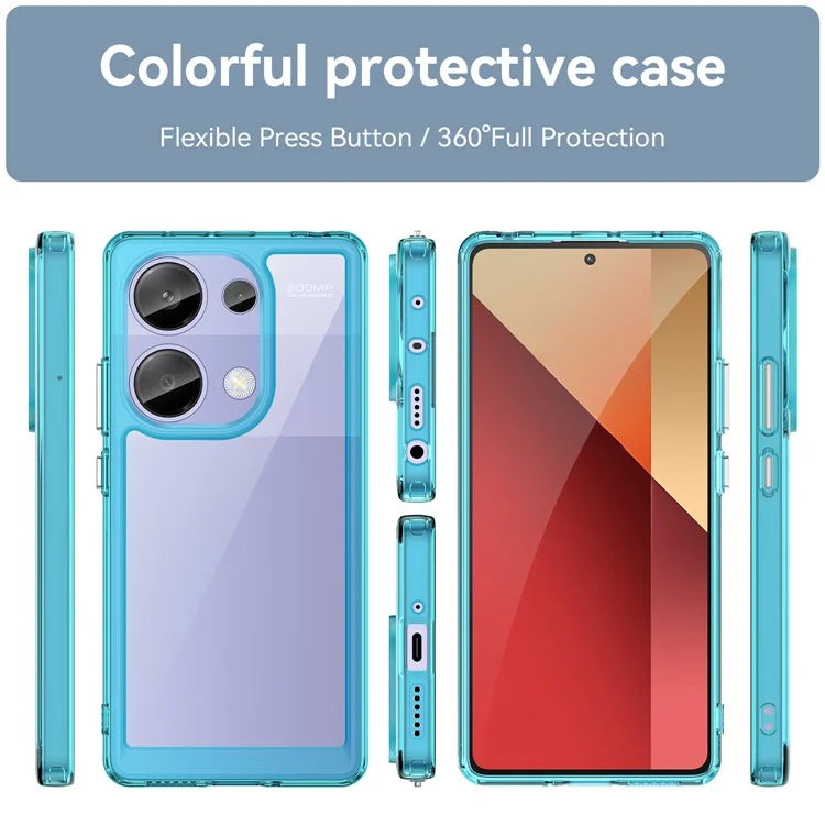 For Xiaomi Redmi Note 13 Pro 4G / Poco M6 Pro 4G Case TPU+Acrylic Clear Phone Cover