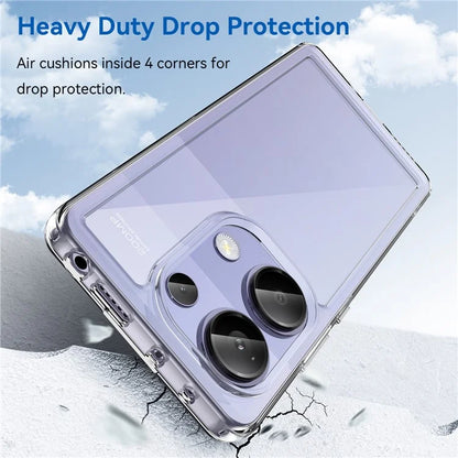 For Xiaomi Redmi Note 13 Pro 4G / Poco M6 Pro 4G Case TPU+Acrylic Clear Phone Cover