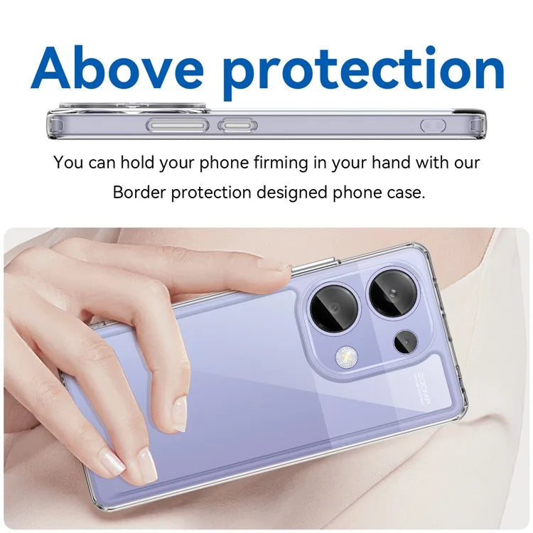 For Xiaomi Redmi Note 13 Pro 4G / Poco M6 Pro 4G Case TPU+Acrylic Clear Phone Cover