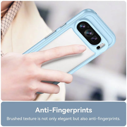 For Google Pixel 9 Clear Case TPU Frame Acrylic Back Phone Cover