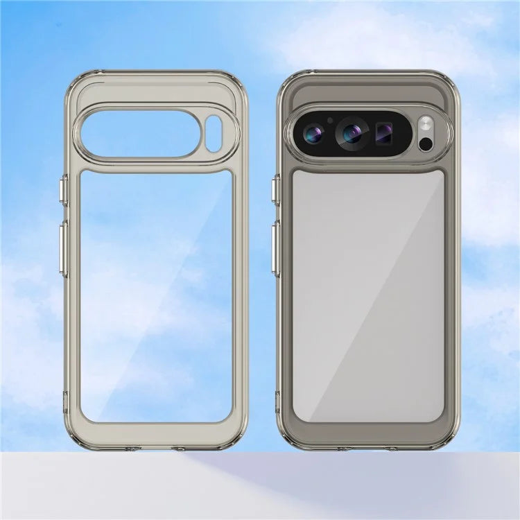 For Google Pixel 9 Clear Case TPU Frame Acrylic Back Phone Cover