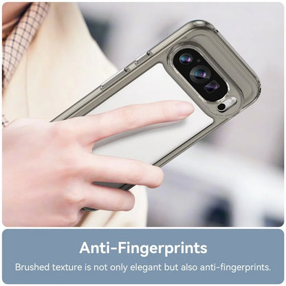 For Google Pixel 9 Clear Case TPU Frame Acrylic Back Phone Cover