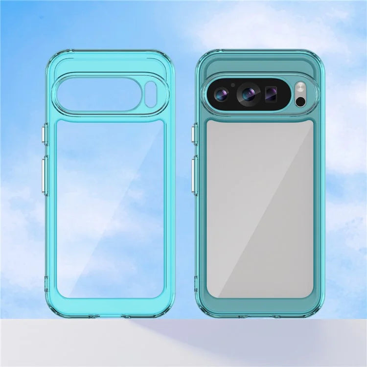 For Google Pixel 9 Clear Case TPU Frame Acrylic Back Phone Cover
