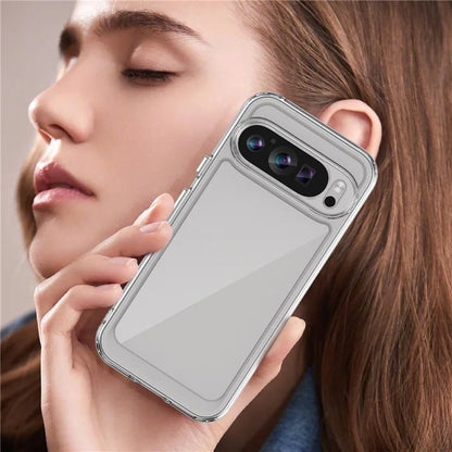 For Google Pixel 9 Clear Case TPU Frame Acrylic Back Phone Cover