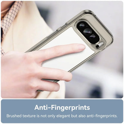 For Google Pixel 9 Pro Clear Phone Case TPU Frame Acrylic Back Cover