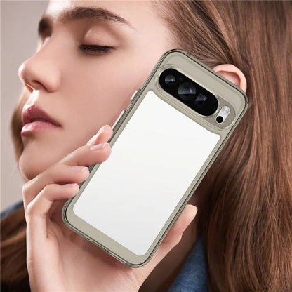 For Google Pixel 9 Pro Clear Phone Case TPU Frame Acrylic Back Cover