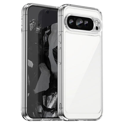 For Google Pixel 9 Pro Clear Phone Case TPU Frame Acrylic Back Cover