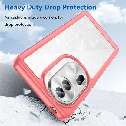 For Oppo Reno11 Pro 5G (Global) / Reno11 (China) 5G Case TPU + Acrylic Clear Phone Cover Colorful Frame