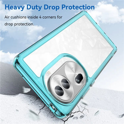 For Oppo Reno11 Pro 5G (Global) / Reno11 (China) 5G Case TPU + Acrylic Clear Phone Cover Colorful Frame