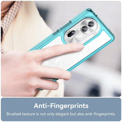 For Oppo Reno11 Pro 5G (Global) / Reno11 (China) 5G Case TPU + Acrylic Clear Phone Cover Colorful Frame