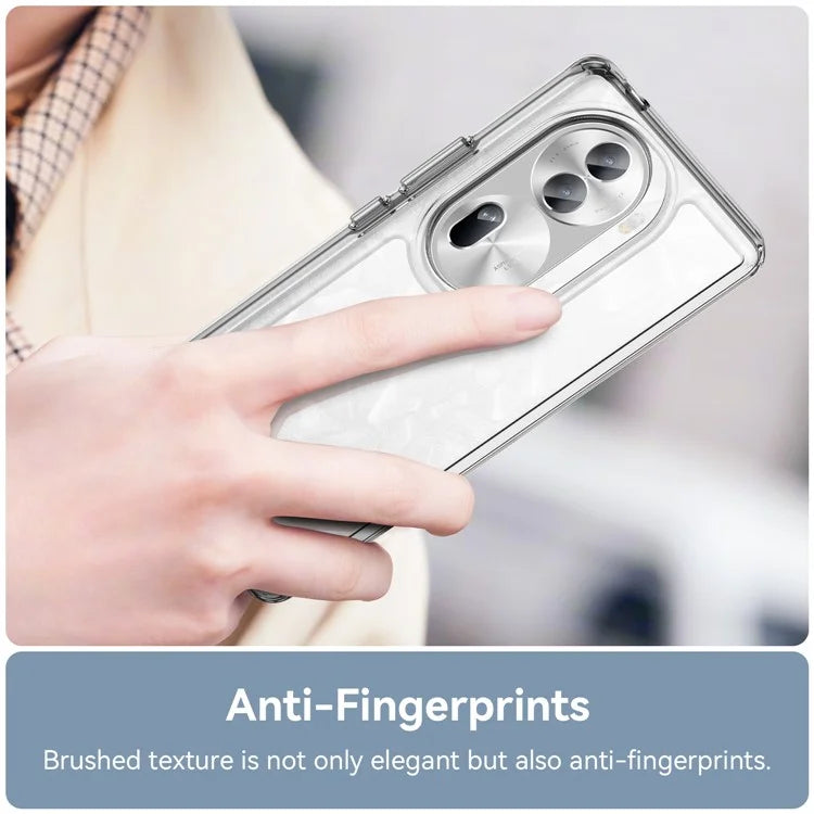 For Oppo Reno11 Pro 5G (Global) / Reno11 (China) 5G Case TPU + Acrylic Clear Phone Cover Colorful Frame