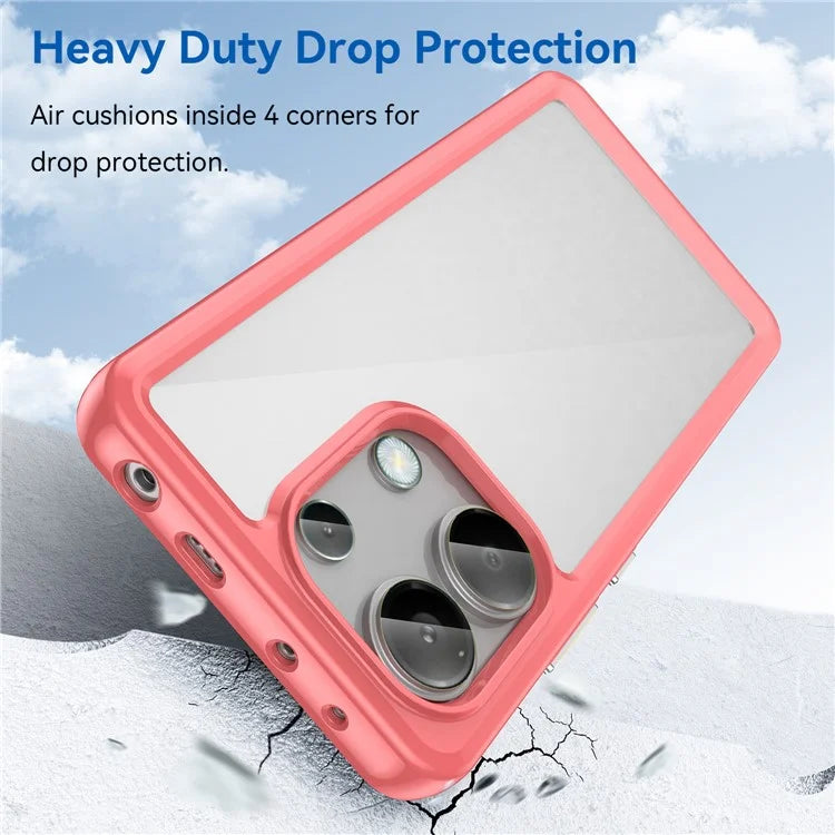 For Xiaomi Redmi Note 13 4G Case TPU + Acrylic Mobile Phone Protective Cover