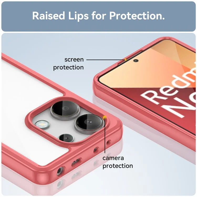 For Xiaomi Redmi Note 13 4G Case TPU + Acrylic Mobile Phone Protective Cover