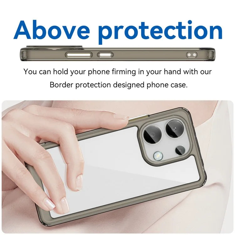 For Xiaomi Redmi Note 13 4G Case TPU + Acrylic Mobile Phone Protective Cover