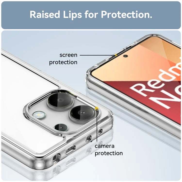 For Xiaomi Redmi Note 13 4G Case TPU + Acrylic Mobile Phone Protective Cover