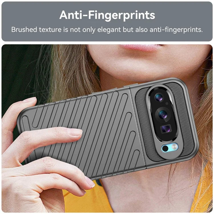 Thunder Series For Google Pixel 9 Case Anti-scratch Twill Texture TPU Phone Cover