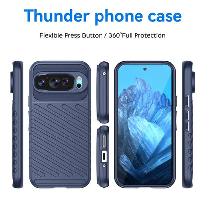 Thunder Series For Google Pixel 9 Case Anti-scratch Twill Texture TPU Phone Cover