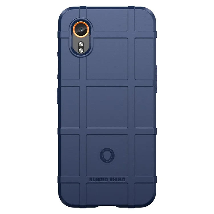 For Samsung Galaxy Xcover 7 TPU Case Square Grid Protective Phone Cover