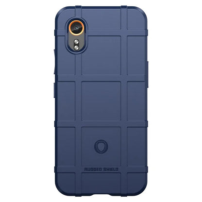 For Samsung Galaxy Xcover 7 TPU Case Square Grid Protective Phone Cover