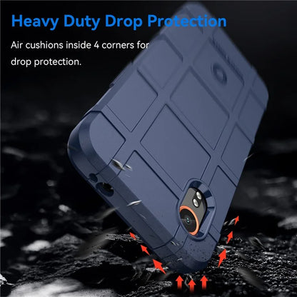 For Samsung Galaxy Xcover 7 TPU Case Square Grid Protective Phone Cover