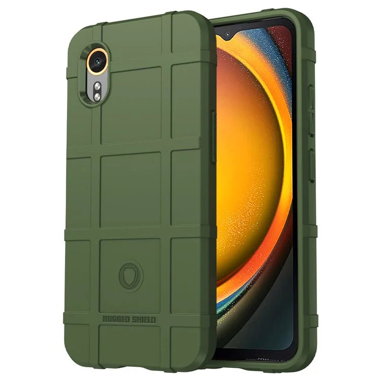 For Samsung Galaxy Xcover 7 TPU Case Square Grid Protective Phone Cover