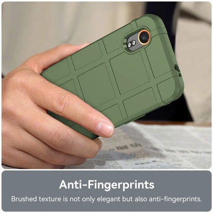 For Samsung Galaxy Xcover 7 TPU Case Square Grid Protective Phone Cover