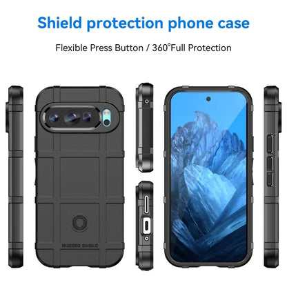 For Google Pixel 9 Case Soft TPU Phone Back Cover Square Grid Texture