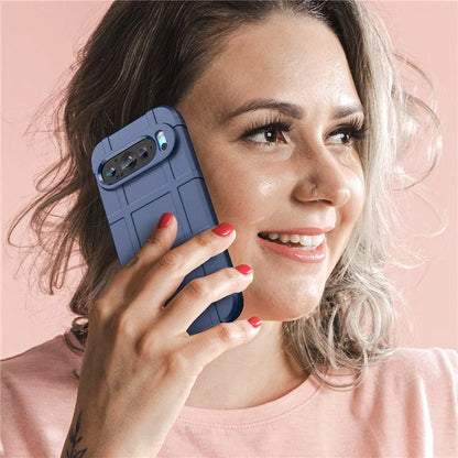 For Google Pixel 9 Case Soft TPU Phone Back Cover Square Grid Texture