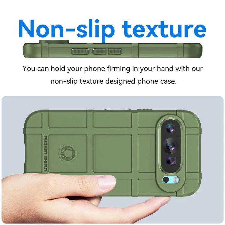 For Google Pixel 9 Case Soft TPU Phone Back Cover Square Grid Texture