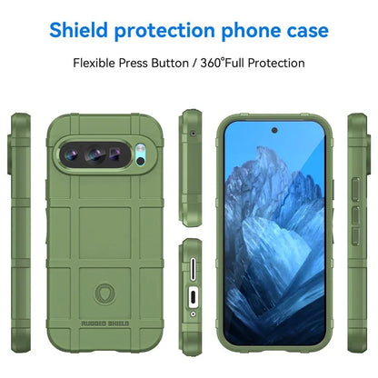 For Google Pixel 9 Case Soft TPU Phone Back Cover Square Grid Texture