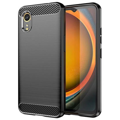 For Samsung Galaxy Xcover 7 TPU Case Carbon Fiber Texture Mobile Phone Cover