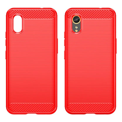 For Samsung Galaxy Xcover 7 TPU Case Carbon Fiber Texture Mobile Phone Cover