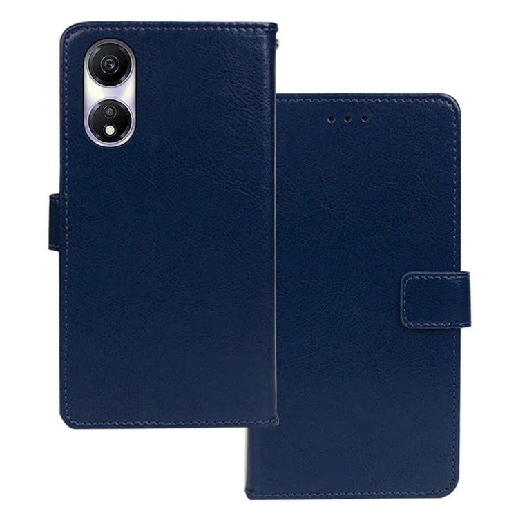 IDEWEI For Honor Play 40 Wallet Case PU Leather Crazy Horse Texture Phone Cover