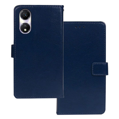 IDEWEI For Honor Play 40 Wallet Case PU Leather Crazy Horse Texture Phone Cover