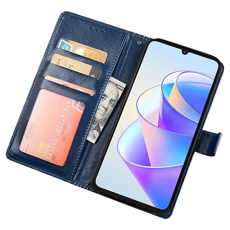 IDEWEI For Honor Play 40 Wallet Case PU Leather Crazy Horse Texture Phone Cover