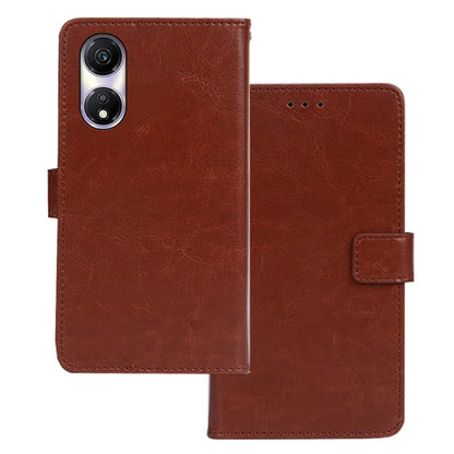 IDEWEI For Honor Play 40 Wallet Case PU Leather Crazy Horse Texture Phone Cover