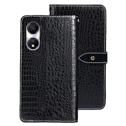 IDEWEI For Honor Play 40 Cell Phone Case Crocodile Texture PU Leather Cover with Stand Wallet