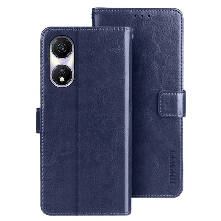 IDEWEI For Honor Play 40 Case Magnetic Clasp Crazy Horse Texture Leather Phone Cover