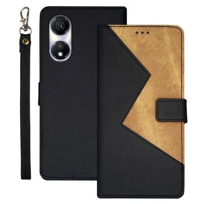 IDEWEI For Honor Play 40 Case Splicing Color Card Holder PU Leather Cell Phone Cover with Stand