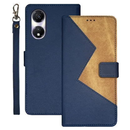IDEWEI For Honor Play 40 Case Splicing Color Card Holder PU Leather Cell Phone Cover with Stand
