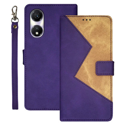 IDEWEI For Honor Play 40 Case Splicing Color Card Holder PU Leather Cell Phone Cover with Stand