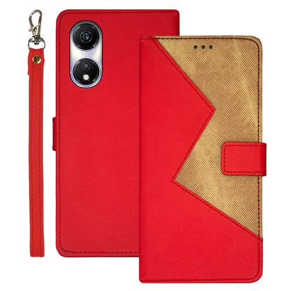 IDEWEI For Honor Play 40 Case Splicing Color Card Holder PU Leather Cell Phone Cover with Stand