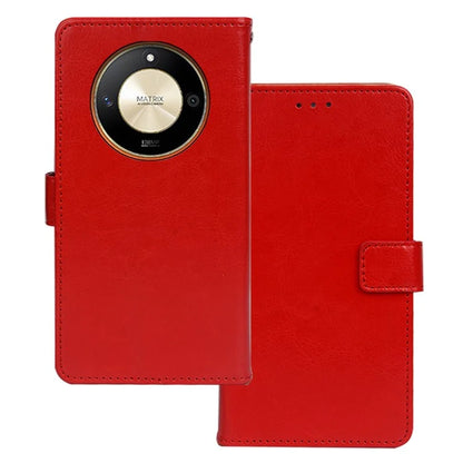 IDEWEI For Honor X9b 5G / Magic6 Lite 5G Case PU Leather Folio Phone Cover Crazy Horse Texture