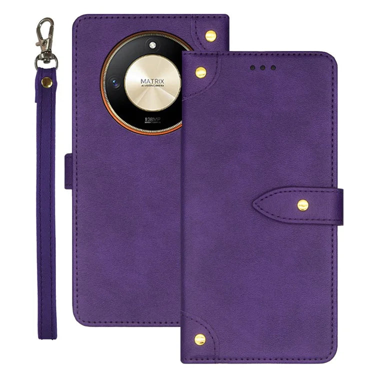 IDEWEI For Honor X9b 5G / Magic6 Lite 5G Case Flip PU Leather Card Holder Phone Cover