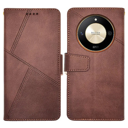 IDEWEI For Honor X9b 5G Case PU Leather Stand Phone Cover with Calf Texture