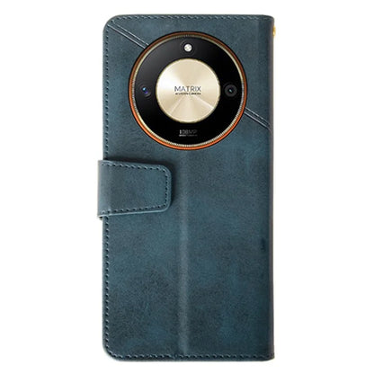 IDEWEI For Honor X9b 5G Case PU Leather Stand Phone Cover with Calf Texture