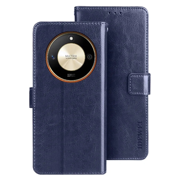 IDEWEI For Honor X9b 5G / Magic6 Lite 5G / X50 5G Magnetic Phone Case PU Leather Shockproof Cell Phone Cover